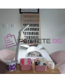 Дървен детски рафт за колички 80 броя